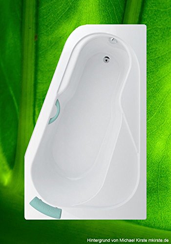 Bañera 160 x 100 BODAM derecha + pies + desagüe + fijación