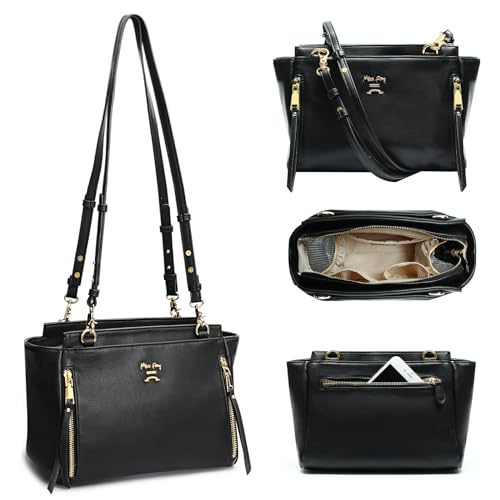 Image of miss fong Small Diaper Bag Mini Diaper Bag, Crossbody Diaper Bags, Diaper Bag Purse, Diaper Clutch with 7 Diaper Bag Organizers,2 Insulated Pockets and Adjustable Shoulder Strap(Black)