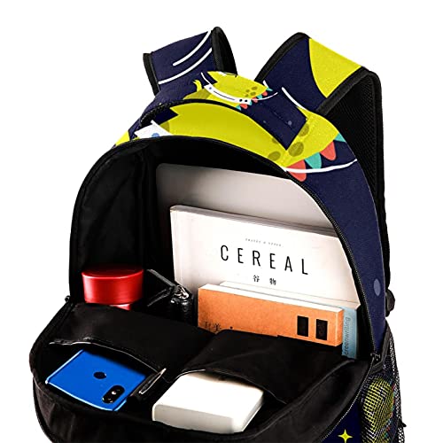 Sac à dos école primaire dinosaure vert cartable enfant mixte - 4