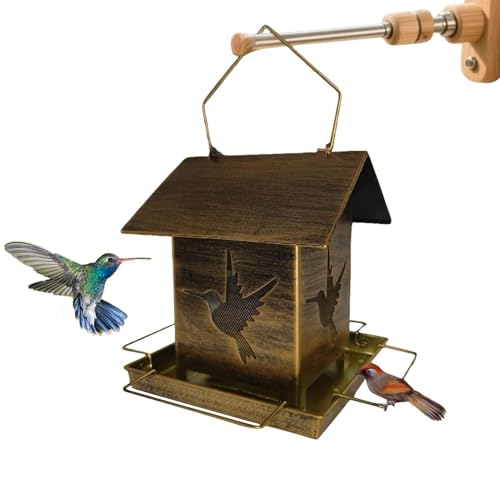 Mangeoire en métal pour oiseaux à construction extérieure robuste - 2