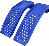 2 Pack Steel Car Ramps, 8000 LBS Capacity Heavy Duty Truck Ramps, 9' Lift Height for Low Profile Vehicles, Auto Service, Car Repair & Maintenance, 35' L x 11' W