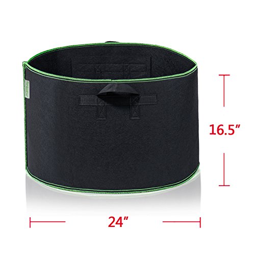 Garden4Ever 5-Pack 30 Gallon Grow Bags Heavy Duty Container Thickened Nonwoven Fabric Plant Pots With Handles #TOP3