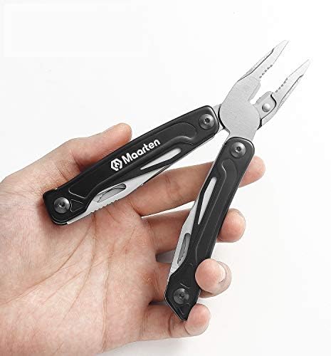 13-In-1 Multitool with Safety Locking, Professional Stainless Steel Multitool Pliers Pocket Knife, Bottle Opener, Screwdriver with Nylon Sheath for Outdoor, Survival, Camping, Hiking