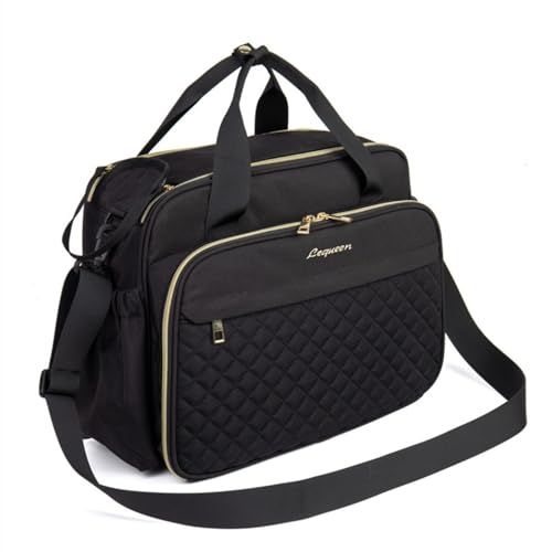 LEQUEEN Baby Changing Bag, Crossbody Nappy Bag, Diaper Satchel for Mums and Dads