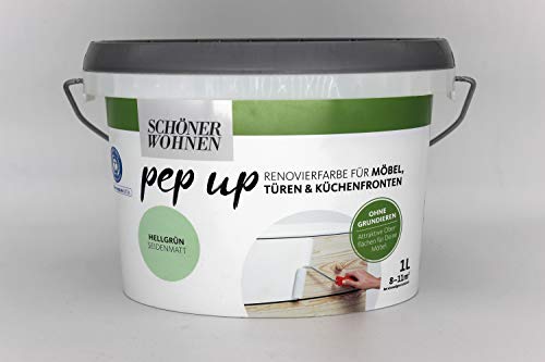 Pep up für Möbel Türen und Küchenfronten hellgrün seidenmatt 1 l