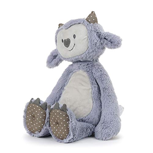 Demdaco 5004700747 Growl Pal Let'S Be Brave Polka Dot Purple 16 Inch Plush Fabric Figure Toy thumb #1