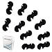Lotatheta 8 pz Nero Rotante S-Hook Clip Gancio Cambio Cavo Del Cambio Cavo Dell'ingranaggio Del Cavo di Fissaggio Guida Ciclismo Bicicletta MTB