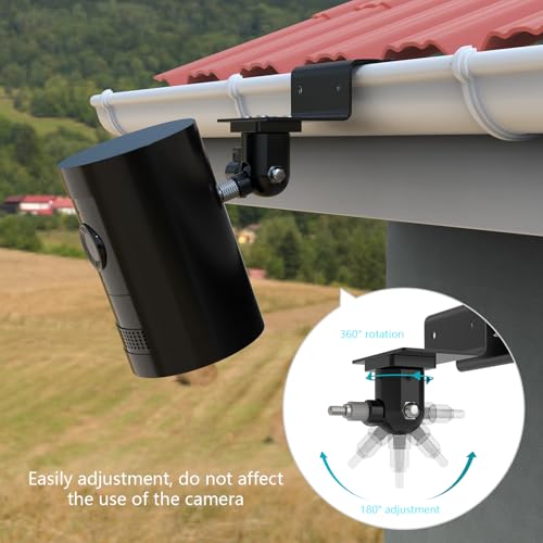 HOLACA Gutter Mount Compatible with Rin g Outdoor Camera Battery/Plug-In, Stick Up Cam (Pro), Indoor Camera, Outdoor Camera Plus, Spotlight Cam (Pro/Plus), Blink Cameras, Black - Image 4