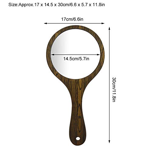 Vintage Hairdressing Mirror, Handheld Mirror With Wood Handle With Handle For Salon Barbers Hairdressers For Women And Girls (Green) #TOP7