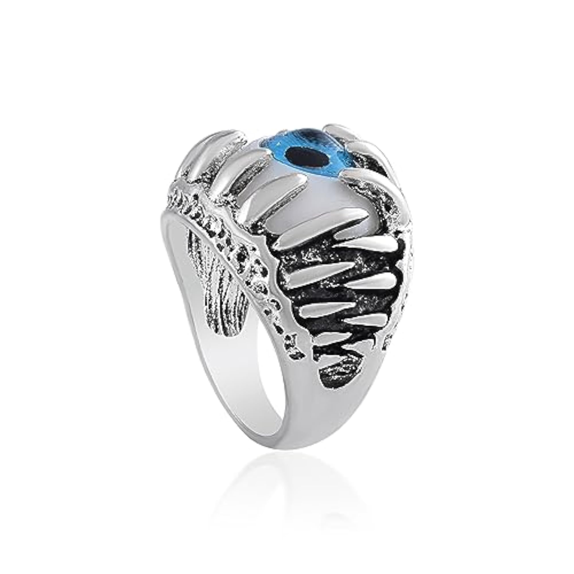 Brass Antique Finish Evil Eye Fashion Finger Ring, Unisex