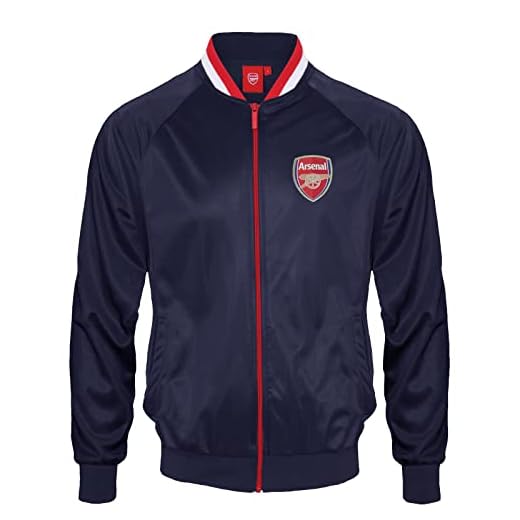 Arsenal Football Club Official Soccer Gift Mens Retro Track Top Jacket XL