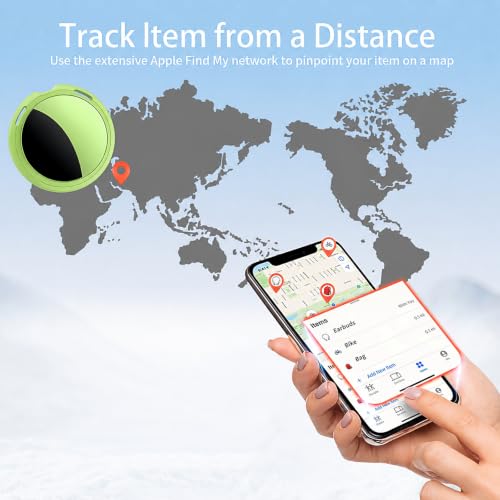 Image of 2 Pack Tracker Tags [Apple MFi Certified] Pair with Apple Find My (iOS Only) Bluetooth Air Smart Tags Key Finder Item Locator Waterproof Finder Worldwide Tracking for Pets Wallet Backpack Dogs Luggage