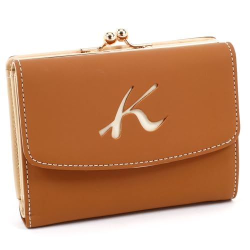 [キタムラ] レザー 二折財布 天然素材独特の風合い PH0385 キャメル/アイボリーステッチ [茶色] 61915