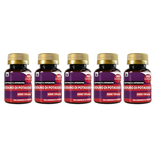 Ioduro Di Potassio 1825 Compresse Iodio 150 mcg | 1 Compressa al Giorno | Senza Glutine e Lattosio | non di origine animale