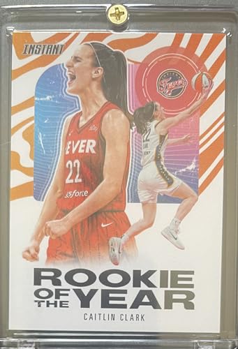 2024 Panini Instant Caitlin Clark #CCROY-A - RC Rookie of the Year -Basketball- Each Card Stamped 1 of 115750 on back. Indiana. Card Shipped in New Protective Screwdown Holder.
