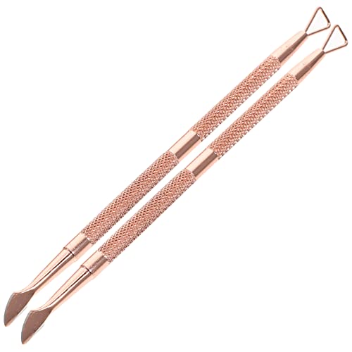 Outanaya Metal Cuticle Pusher Rose Nail Pusher for Efficient Nail Art and Manicure Maintenance