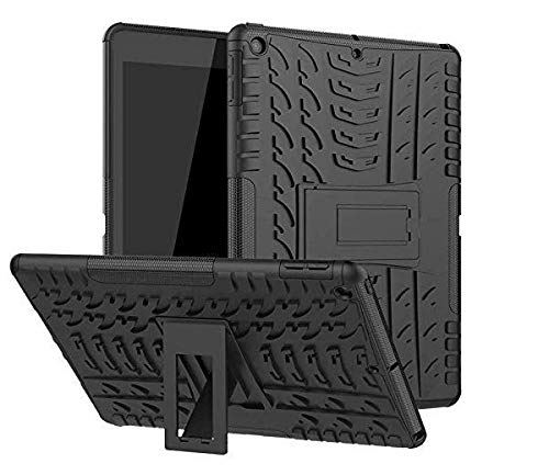 Image of MoreFit Hybrid Back Cover Case with Kickstand Wheel Pattern for iPad 10.2 2019 (7th Generation)