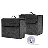 EYERIYO Kofferraum Organizer aus Filz, 2 Stück 30 x 19 x 27 cm Auto Kofferraum Organizer Kofferraumtasche mit Einlegeplatte, Klettband und Gummiband für warndreieck kfz Auto Zubehör