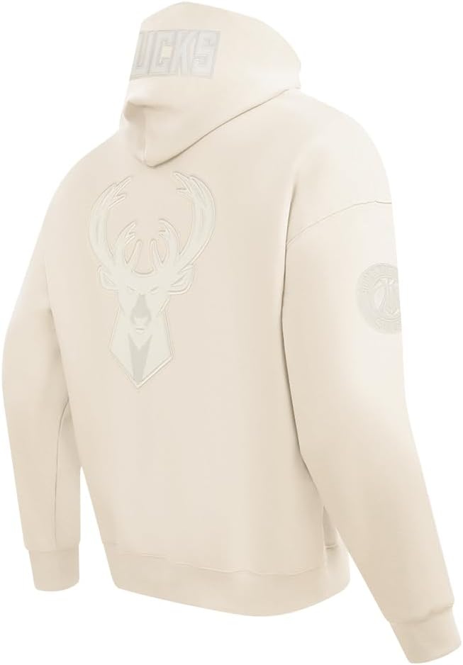 Pro Standard NBA mens Mens Nba Milwaukee Bucks Neutrals Player Fleece Pull Over Hoodie - Image 4