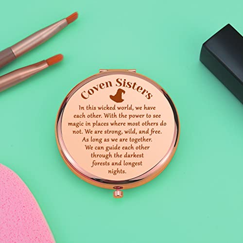 Espejo compacto redondo para maquillaje miniatura 5