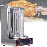 【Sûr à utiliser】 Le moteur a été placé au bas de la machine, ce qui évite les dommages causés par le chauffage et offre une durée de vie plus longue. Le gril vertical est fabriqué au niveau de sécurité alimentaire. Sécurité et robustesse. Gril rotatif automatique à 360°, cuisson plus rapide et plus uniforme.