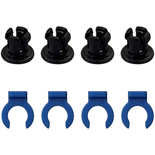 SOLUSTRE Bowden Tube Coupler Set for 3d Printer Accessories, Plastic Collet Clamp Clip with 4mm Quick Connect Tube, Prec