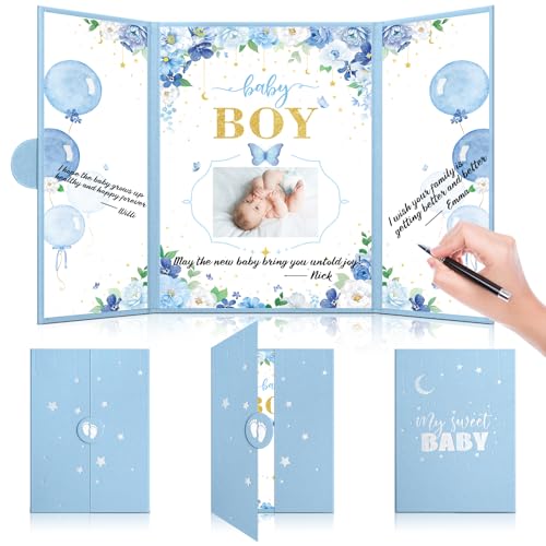 Large Baby Shower Guest Book Cute Baby Shower Signature Board wit...