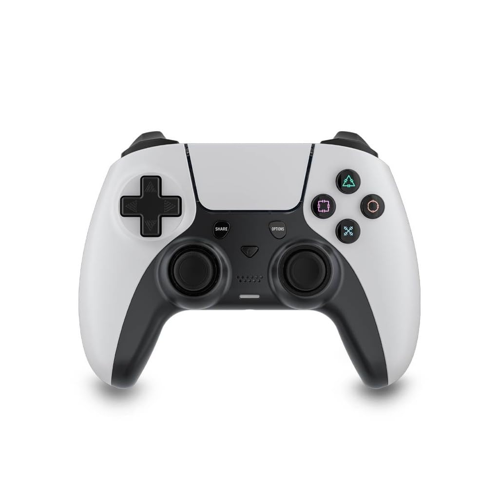 Porodo Gaming PS4 Gamepad Controller 600mAh - White/Black