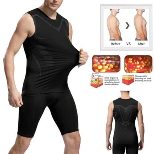 2025 New Version Ionic Shaping Sleeveless Shirt Compression Mens Slimming Undershirt Soft Comfortable Sleeveless Vest3