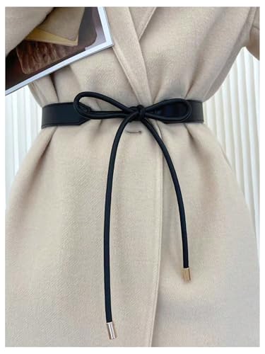 Women's Tie Waist Belts Fashion Leather Belt Coat Dress Sweater Waistband3