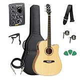 Violão Folk Eletrico Strinberg London Le30c N +kit Capa Full