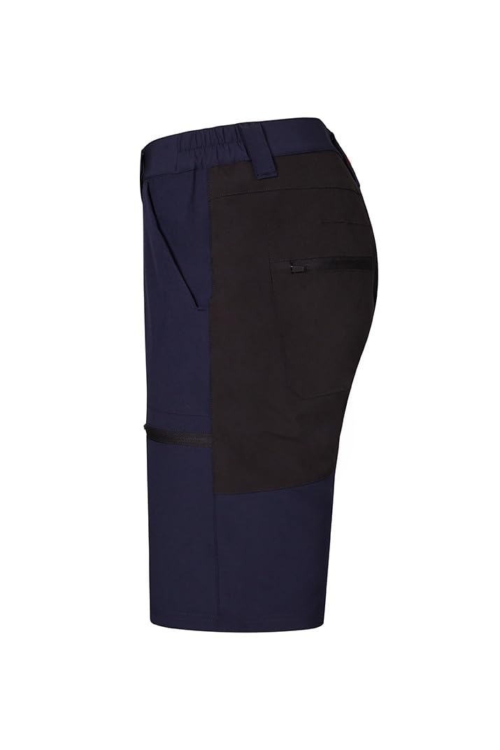 Velilla 103032S; Bermudas Trekking Stretch Bicolor; Color Azul Navy y Negro; Talla M