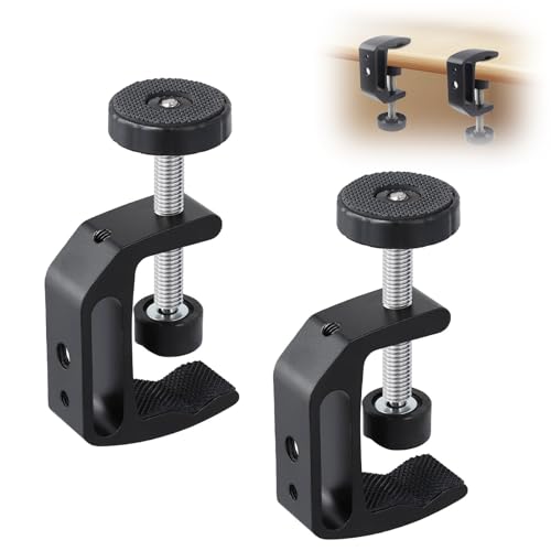 Morsetto Universale C, 2 Pezzi Piccolo Morsetto di Tipo C, Morsetti a Vite da Tavolo, Regolabile Morsetti a Vite, Campo di Serraggio 0-47 mm, per Fai Da Te, Lavorazione del Legno, Montaggio a Casa