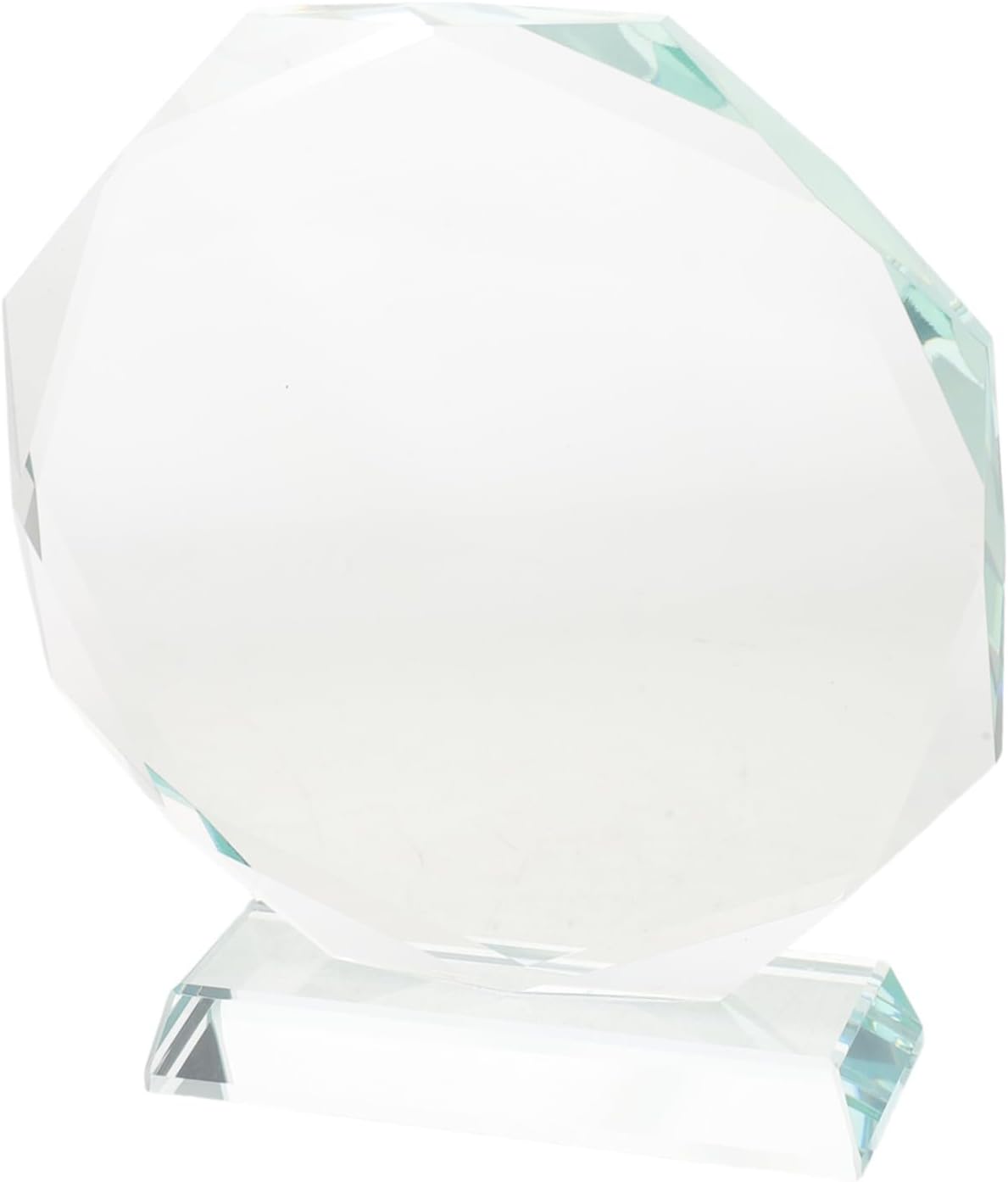 Blank Crystal Trophy Award with Enhanced Material Durability and Resist Discoloration Features, for Awards and Plaques Ceremony or Work Anniversary Plaque Gifting, Crystal Material