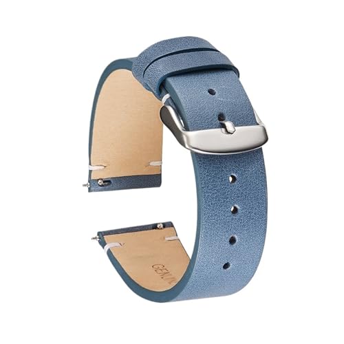 [LZVTWXJPW] Handmade Watch Band Soft Thin 18mm 20mm 22mm Genuine Leather Calfskin Strap Quick Release Straps Bracelet Retro Wris