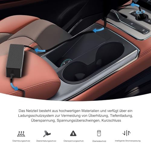 HKY 19V 100W 90W 65W 60W 45W 40W DC 12V-24V KFZ Ladegerät kompatibel mit Asus Fujitsu Medion Toshiba Laptop Asus mini PC JBL Xtreme 2, Extreme 2, Xtreme Special Bluetooth Lautsprecher 5,5x2,5mm