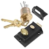 Serratura per porta: adatta e meravigliosa per porte in legno, serratura a molla delicata ed elegante per porte in legno, serratura di sicurezza per porte