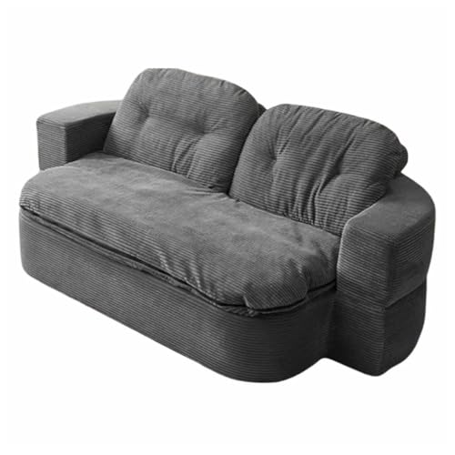 Sofá Cama Plegable Convertible 3 en 1 sofá Cama sillón con puf sofá Silla cómodosofá Cama sofá Suelo salón para Dormitorio salón,Gris