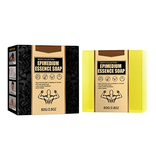 Hocossy Jabón de Esencia de Epimedio Hidratante Mejora de la Función Sexual Baño Cuerpo Fragancia duradera Limpieza íntima profunda Cover