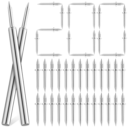 Operitacx Double-Headed Sleeve Nails No Drilling Required Seamless Finish Nails for Skirting Boards and Picture Hanging 2.36 Inch Length Invisible Fasteners for Wood