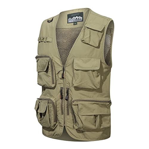 Chaleco de algodón lavado premium con cremallera para hombre estilo soild casual 3