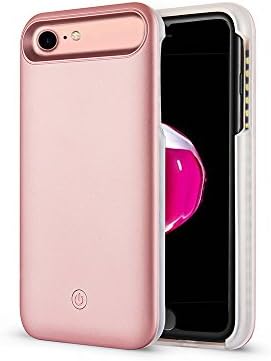 Cutelook New LED Selfie Light Up Luminous Case (Dimmable) For iPhone 8 / 7 / 6 / 6s(Rose gold II)