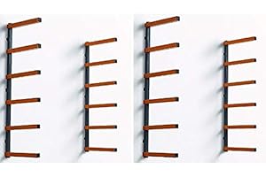 TWO BORA Wood Organizers & Lumber Storage Metal Racks