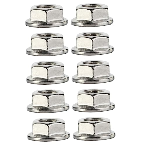 FUNOMOCYA 10Pcs Serrated Nuts Nuts Stainless Steel Slip Design for Secure Connections