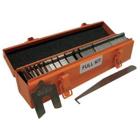 Slotted Shim Asst, SS, 2 x 2 in, 260 PC
