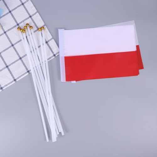 Drapeau Pologne portable léger en lot de 50 pour décoration