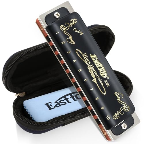 image for East top Harmonica, Diatonic Blues Harmonica key of Paddy G, 10 Holes 
