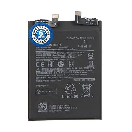 Image of Original BP45 Battery for Redmi 12 Pro 3.87V 4600 mAh Battery with 6 Month Warranty** (EE183)