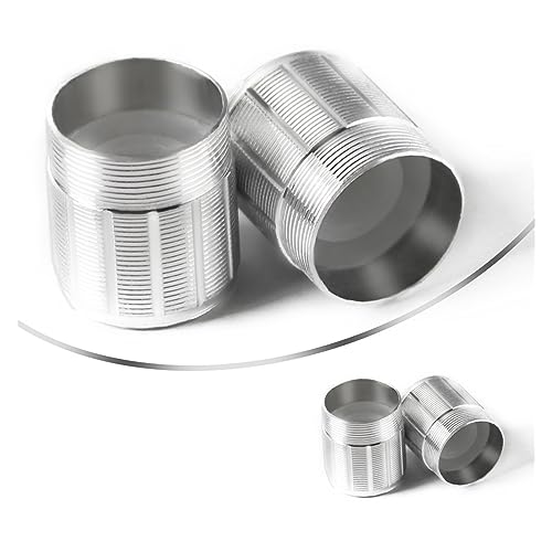 Capuchon de bouton WH148 en alliage d'aluminium argenté 15x17mm pour une finition haut de gamme