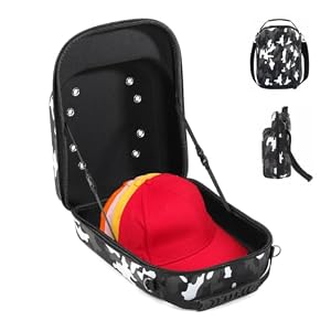 1 Pcs EVA Hard Case for Hat, 33 x 23 x 14 cm Travel Baseball Cap Storage